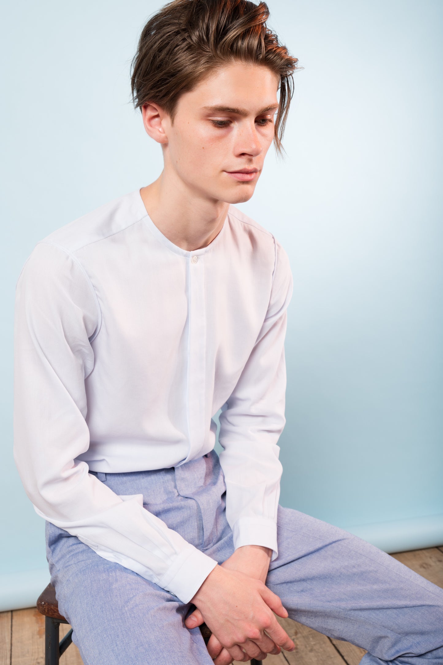 No Collar Shirt