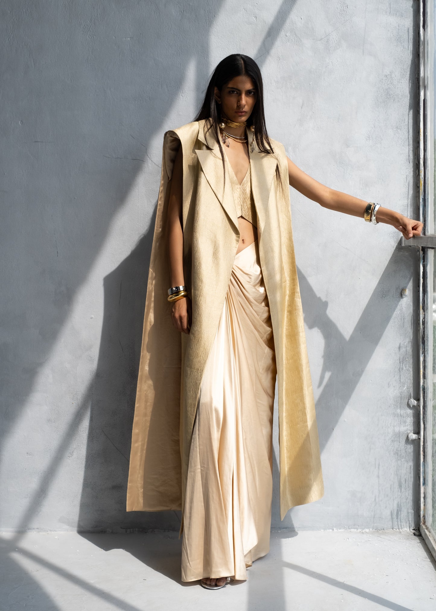 Chardonnay Long Cape & Skirt