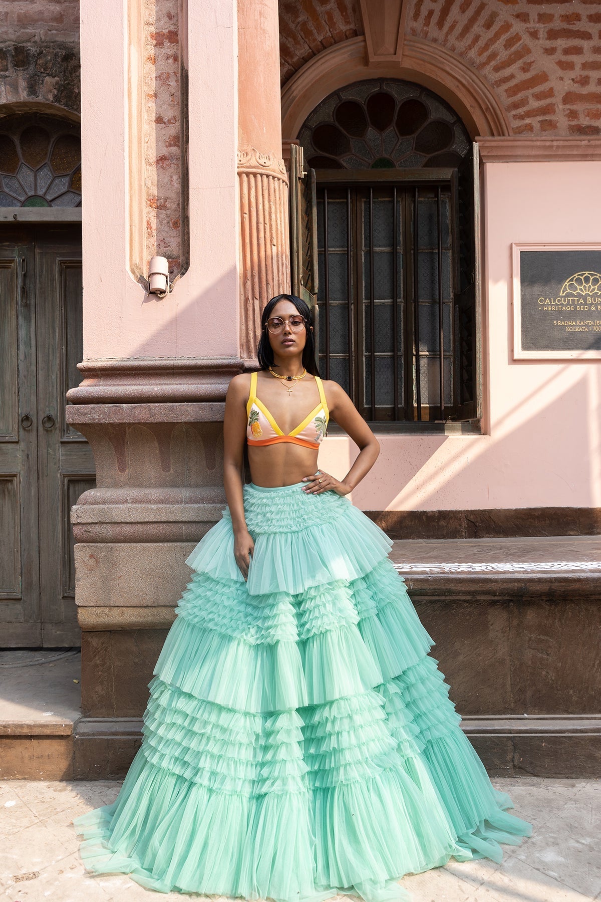 Exotic Pineapple In Mexico Lehenga