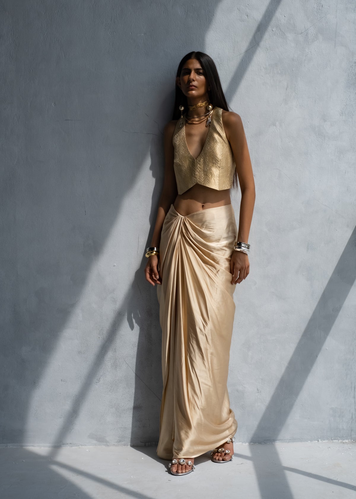 Chardonnay Waistcoat & Skirt