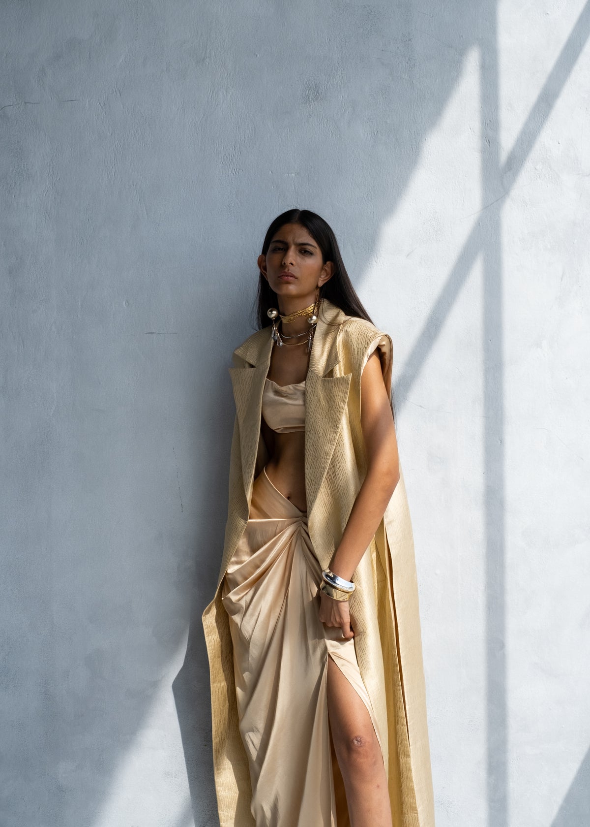 Chardonnay Long Cape & Skirt
