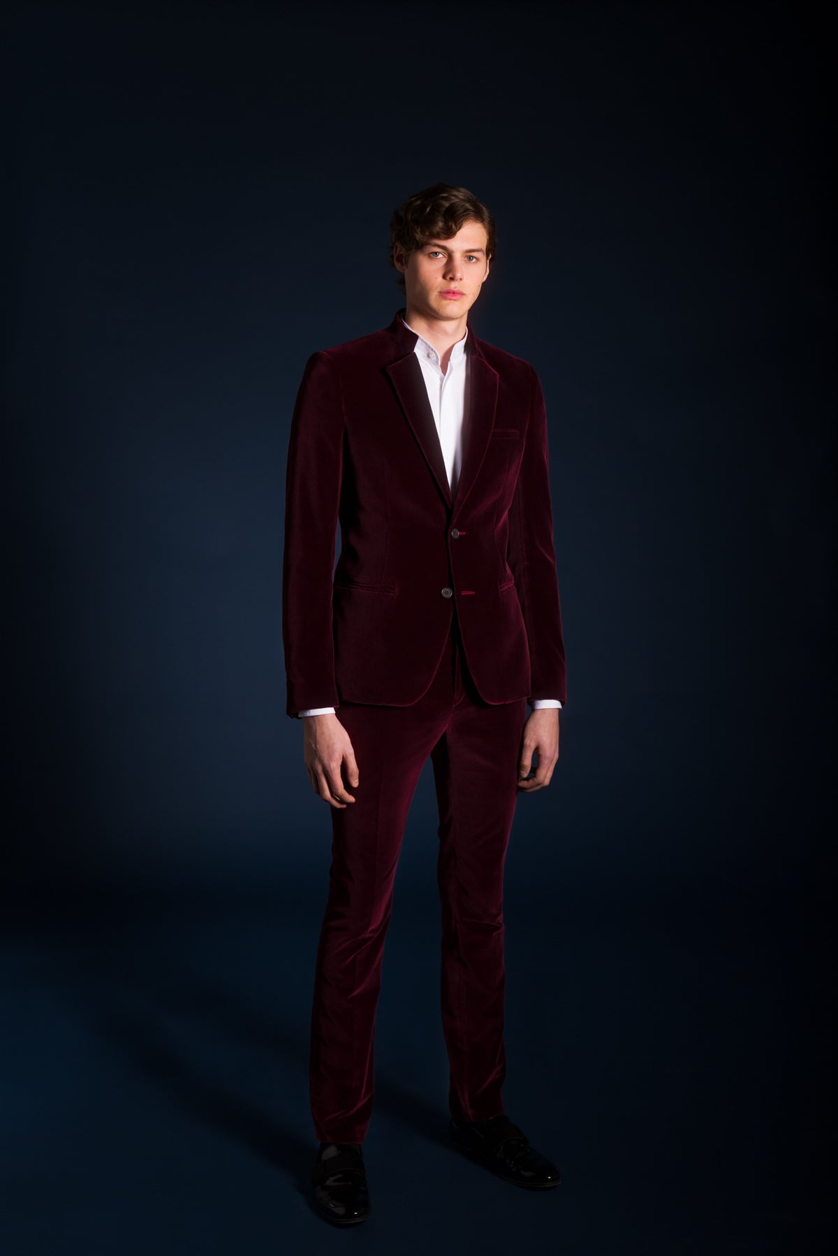 Contemporary Velvet Jacket - Wide Lapel