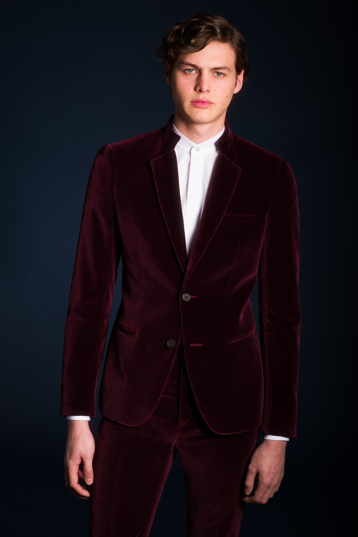 Contemporary Velvet Jacket - Wide Lapel