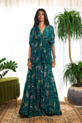 Ari Cape-Style Top & Flared Pants