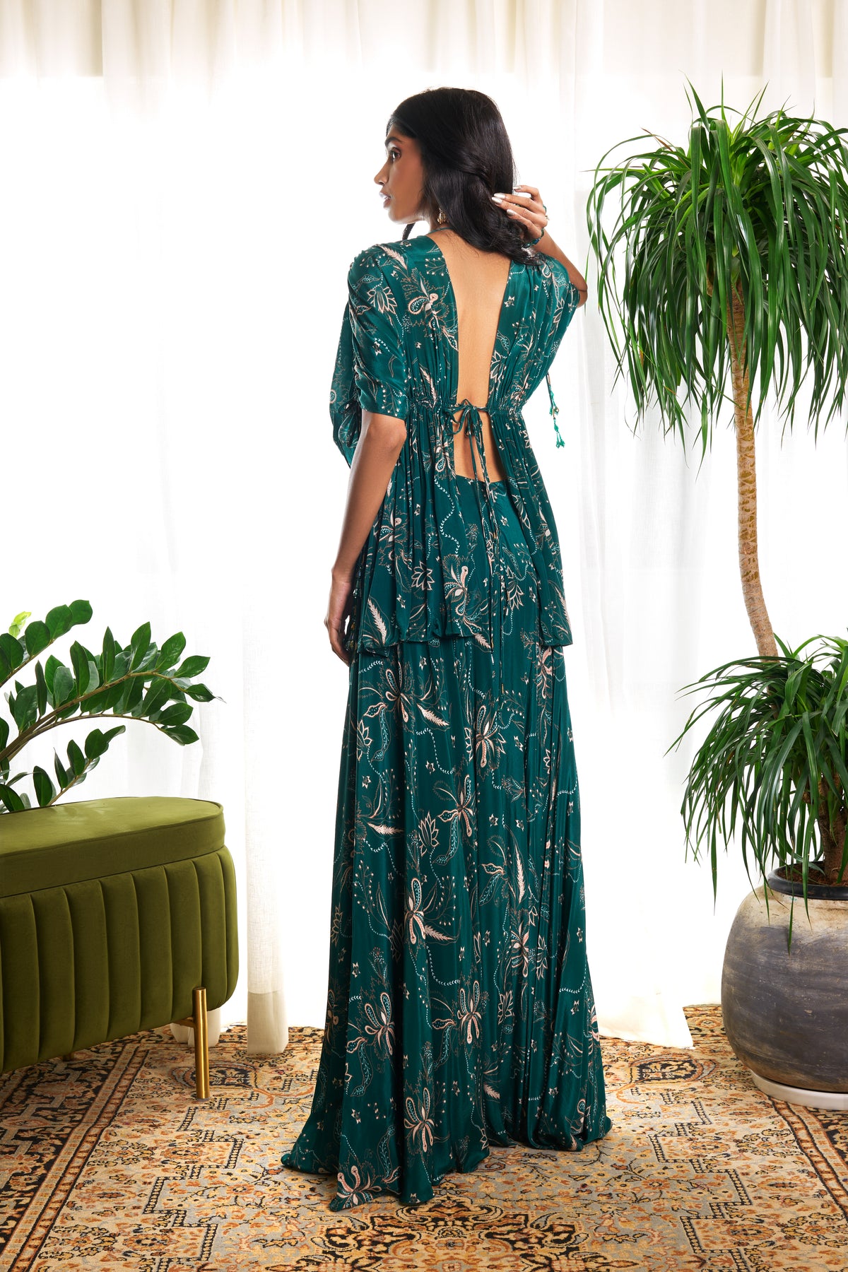 Ari Cape-Style Top & Flared Pants