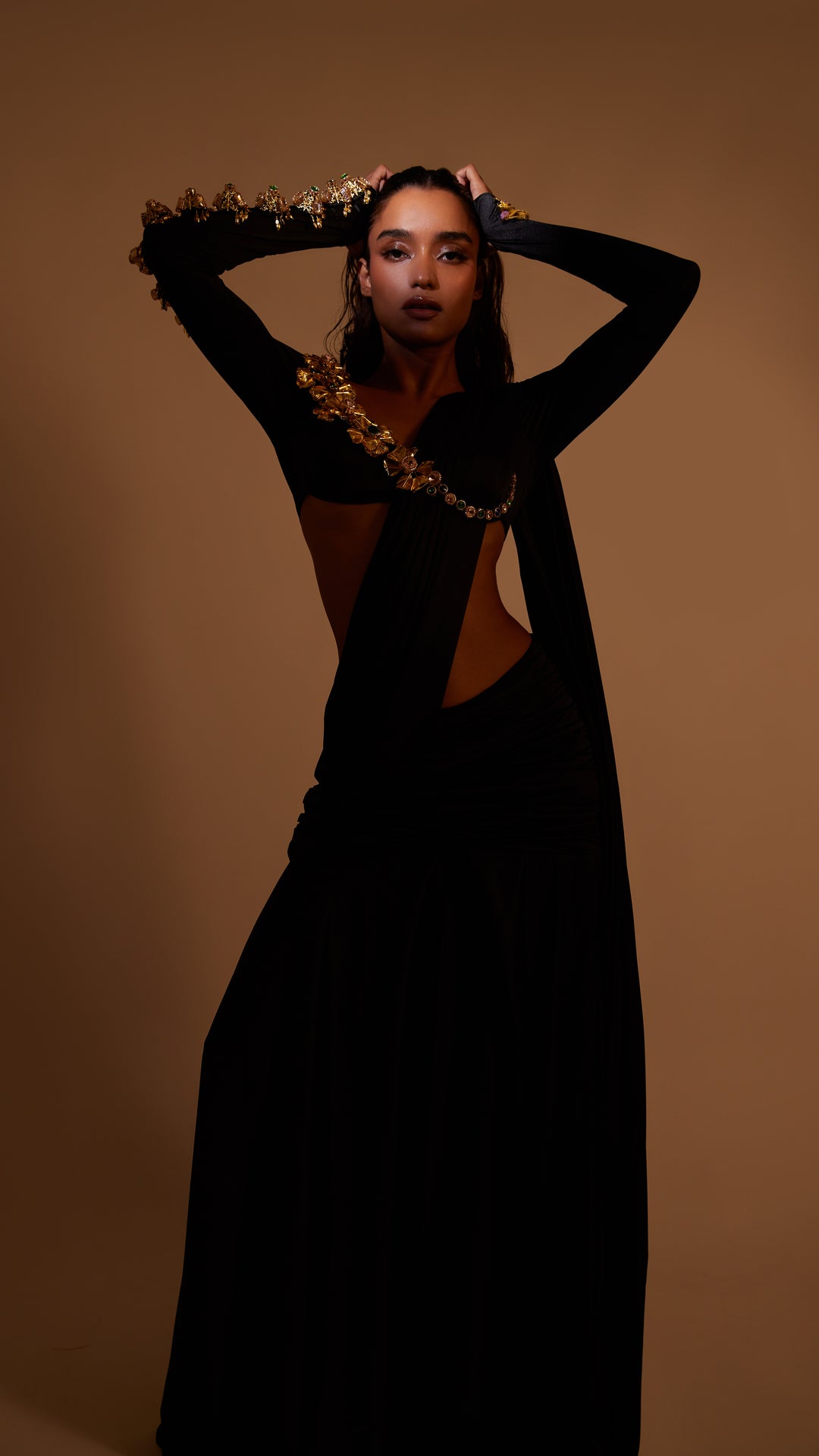 Midnight Moon Pre-Draped Saree